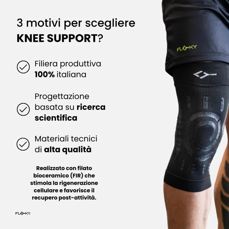 Floky Knee Support Ginocchiera Black DX