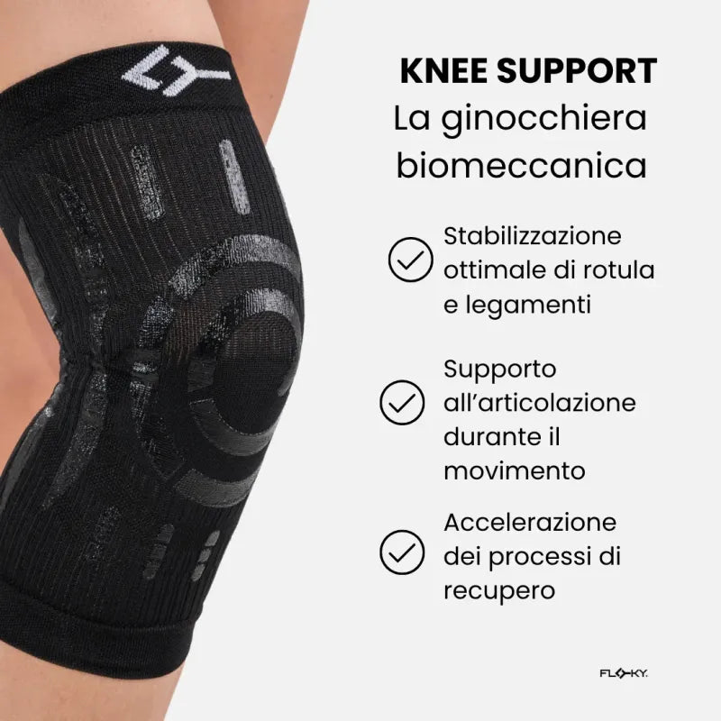 Floky Knee Support Ginocchiera Black DX
