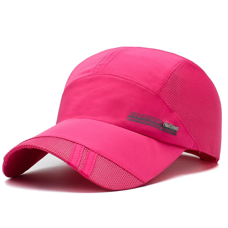 Cappellino sportivo in rete traspirante, rosso