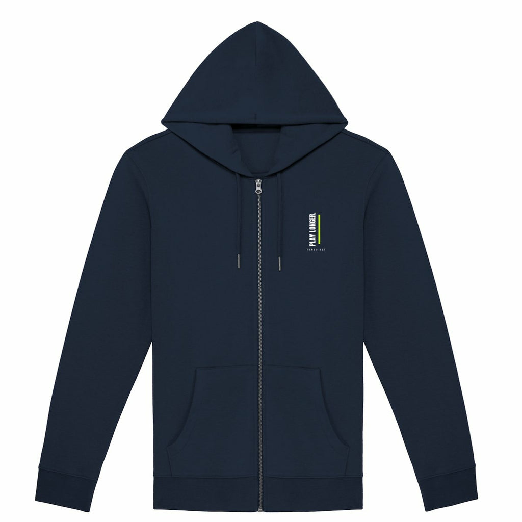 TERZO SET Felpa con cappuccio zip unisex - fronte_0