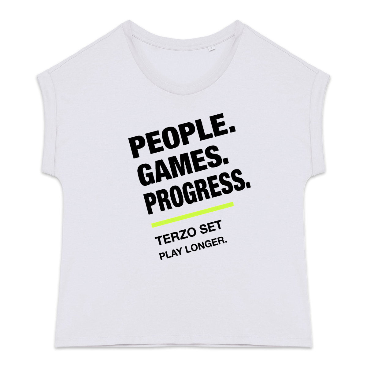 TERZO SET Manifesto Women T-Shirt Ivory - fronte_1