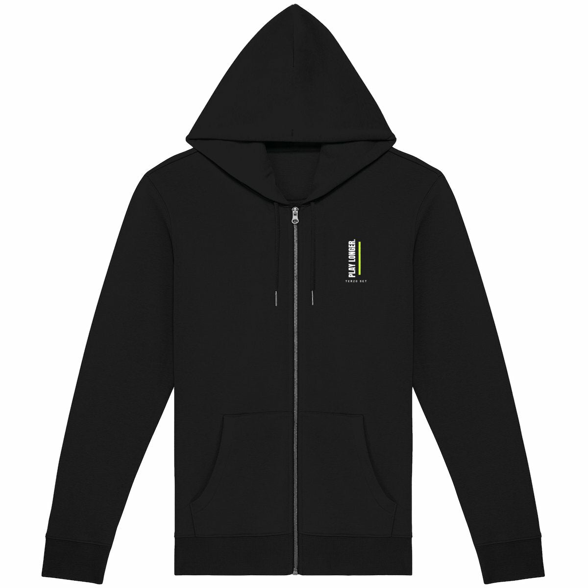 TERZO SET Felpa con cappuccio zip unisex - fronte_2