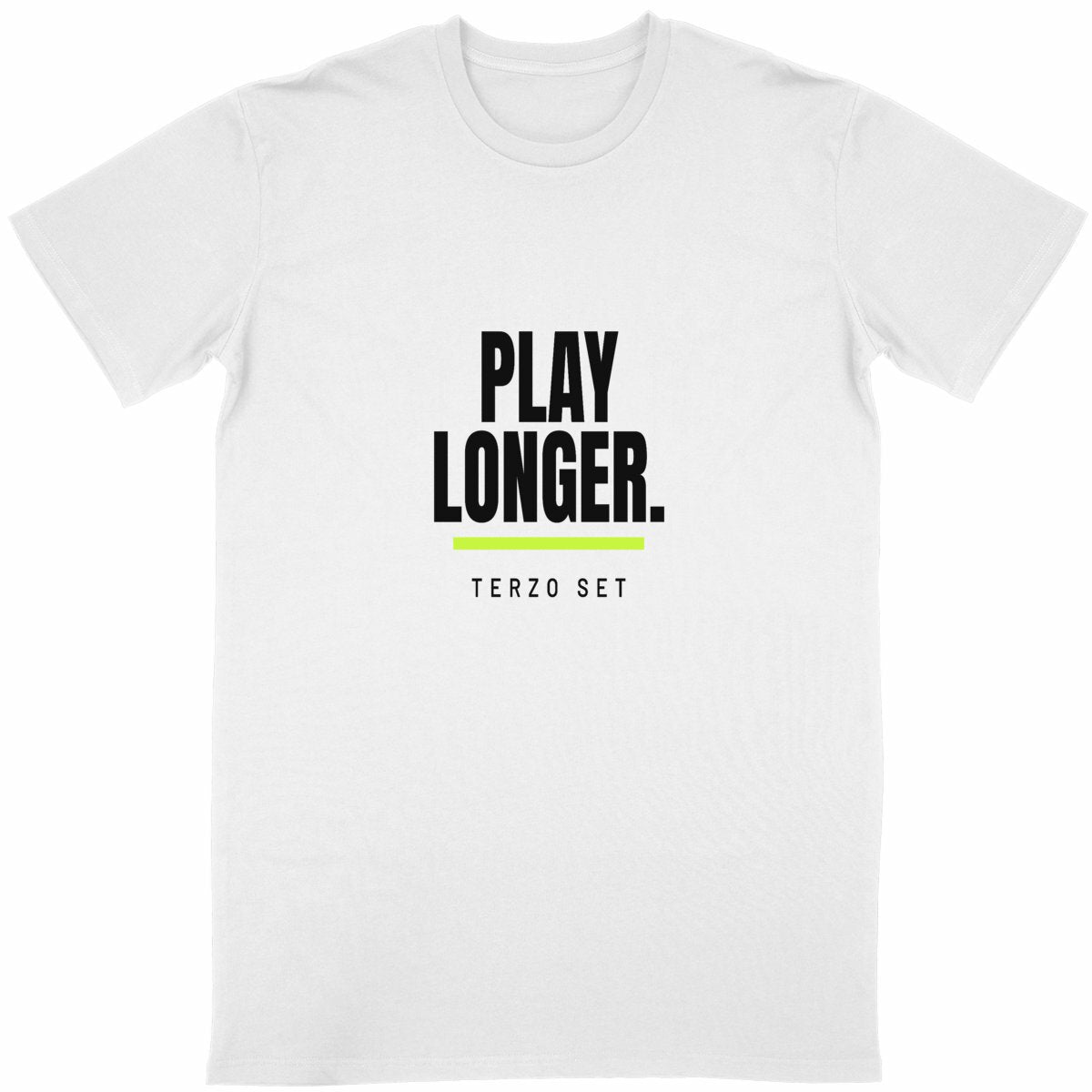 Play Longer — T-shirt Terzo Set 01 - fronte_bianco