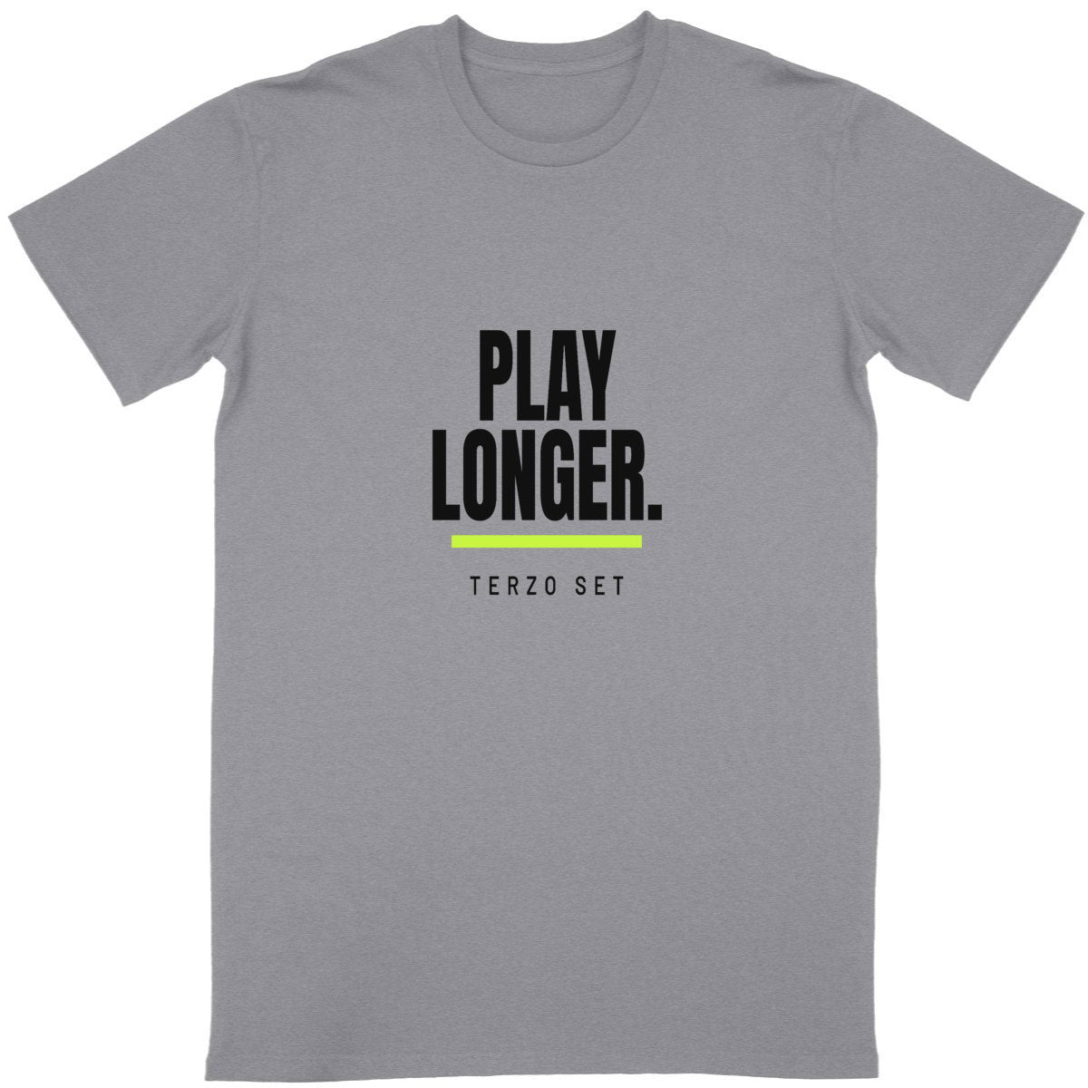 Play Longer — T-shirt Terzo Set 01 - fronte_grigiomelange