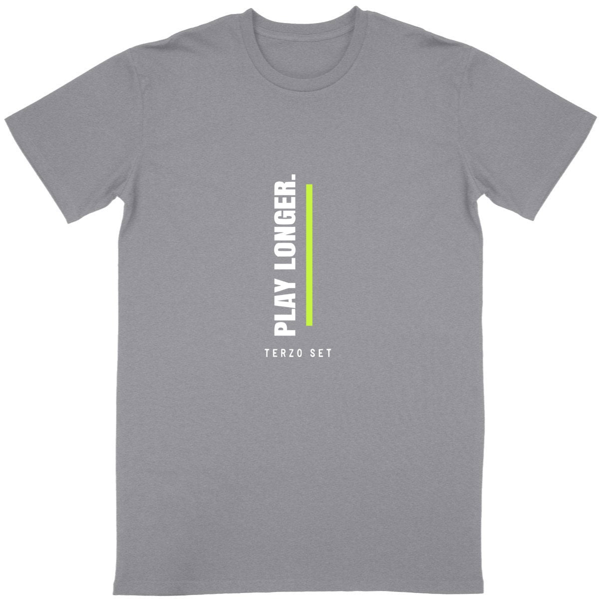 Play Longer Vertical — T-shirt Terzo Set 02 - fronte_grigiomelange