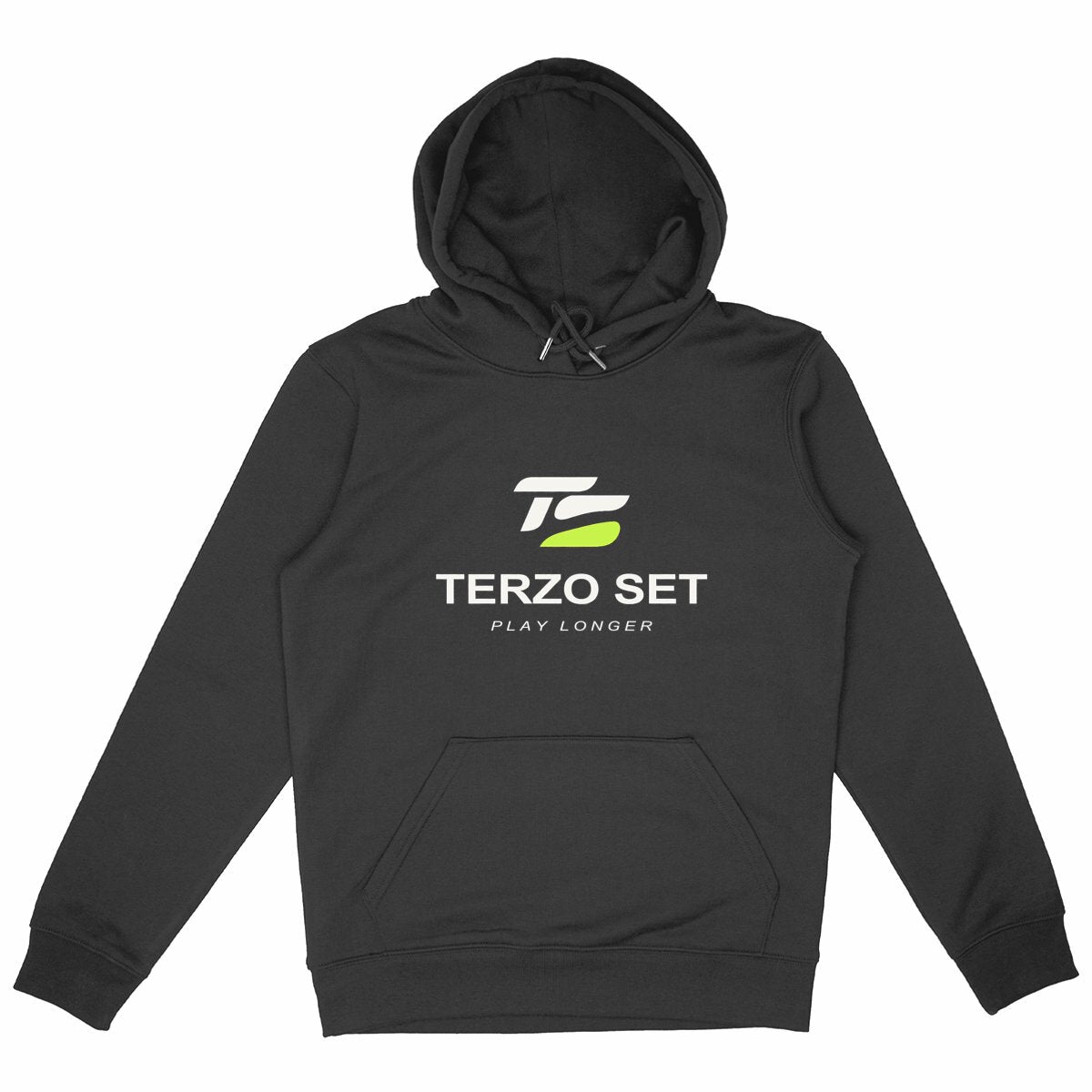 TERZO SET Essential Hoodie - fronte_nero