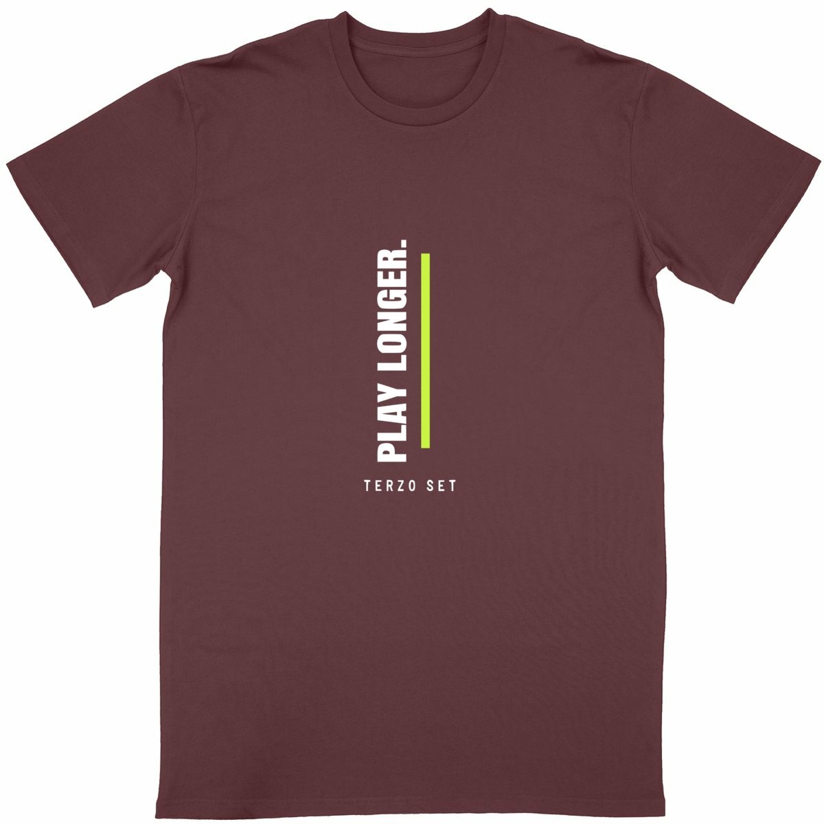 Play Longer Vertical — T-shirt Terzo Set 02 - fronte_vino