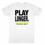 TERZO SET Play Longer T-Shirt Light - retro_bianco