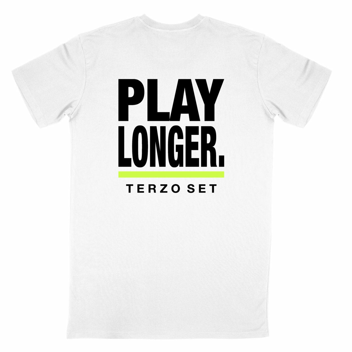 TERZO SET Play Longer T-Shirt Light - retro_bianco